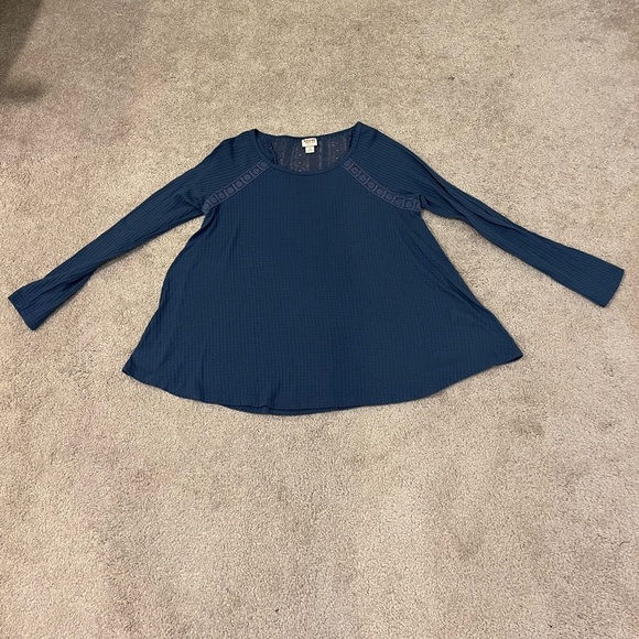 Mossimo Supply Co. Long Sleeve Waffle Knit Top - Picture 1 of 6
